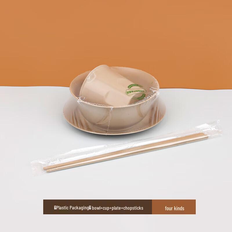 Disposable 4-Piece Tableware Set