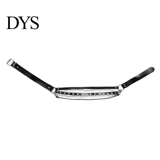 Women Waistband Party Belt Hip Hop Gothic Chain Rivet Multi Straps Decorative Waist Strap Faux Leather Punk Pants Matching Clothes Accessory Club