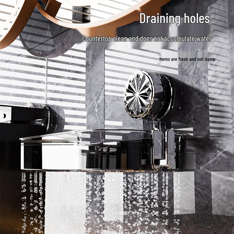 LISM Detachable Suction Cup Faucet Storage Rack