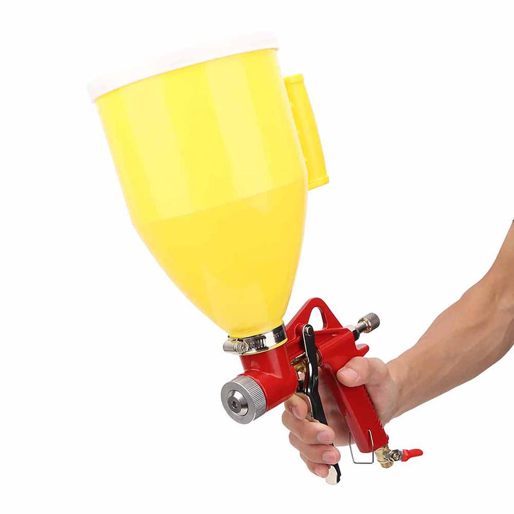 3L 1 4in Plastic Hopper Air Spray Gun Wall Painting Sprayer Home Decoration Tool 4 6 8mm