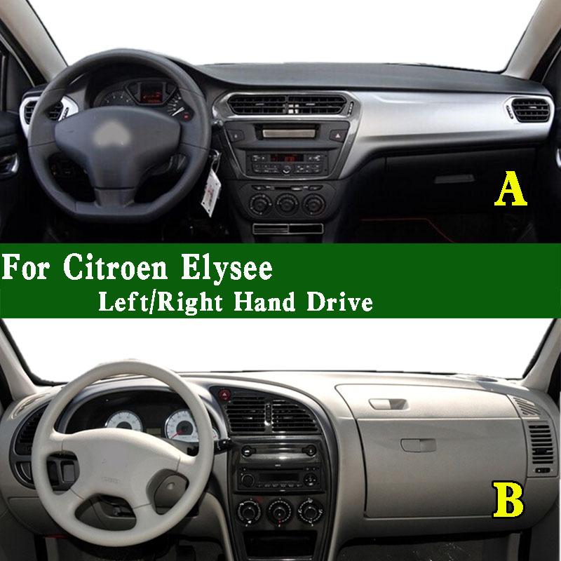 For Citroen C Elysee Vti Dashmat Dashboard Cover trument Panel Protective Pad Dash Mat Anti-Dirt Proof Ornaments