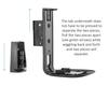 Adjustable Wall Mount Bracket Compatible with Sonos One 1 Speaker 2 Pack ynVISION.DESIGN One, SL, Play (Black)