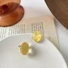 Irregular Geometric Clip On Earrings For Women Non Pierced Candy Color Resin Jewelry  Ear Cuff Earring Daily Accessories
