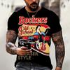 Nuova T-shirt Estiva da Uomo Moda Hip Hop Stampa Bandiera con Lettere 3D Scollo a O Manica Corta T-shirt Casual T-shirt Larga Abbigliamento Uomo S-5xl