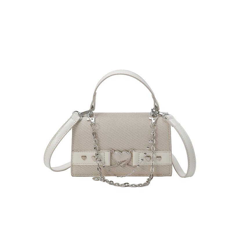 Trend niche Spice Girl Wind Chain Hand Carry Small Square Bag Versatile Personality Design Sense Single Shoulder Crossbody Bag Female