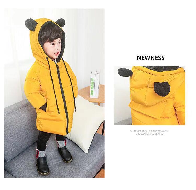2025 Winter Kinder Koreanischer Stil Baumwollmantel - Modische Warme Jacke für Jungen & Mädchen