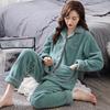 Xiaoxiangfeng pajamas 1011 new plush women's winter women's flannel suit warm coral fleece pajamas