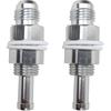 2 Pack -6AN Male Flare Bulkhead To 5/16 Hose Barb Fuel Tank Fitting 6An 6 AN