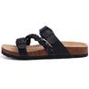 Fashion KIDMI New Women's Cork Sandals Summer Beach Sandals For Women Outdoor Nonslip Slip-On Slide Sandals With Adjustable Buckle Slide