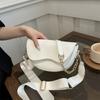 Fashion Women Shoulder Bag PU Leather Women's Small Bag Retro Flap Saddle Handbags Trend Chain Strap Crossbody Bag for Women
