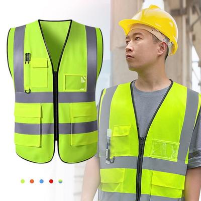 Highlight Reflective Straps Motorcycle Cycling Night Security Running Safety Vest High Visibility Reflective Safety Jacket