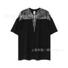 Summer Men's and Women's Same Fashion Trend T-shirt Personalized Trend Wing Printing Comfortable and Simple