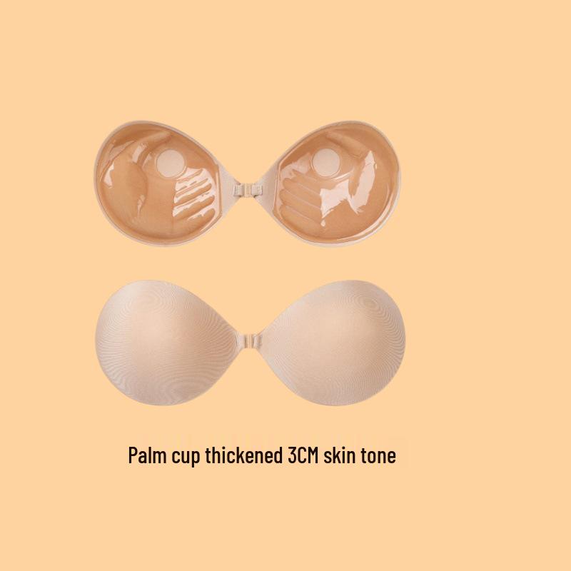 Summer Silicone Large Breast Pasties: 3CM Thick, Invisible, Strapless Underwear Size C