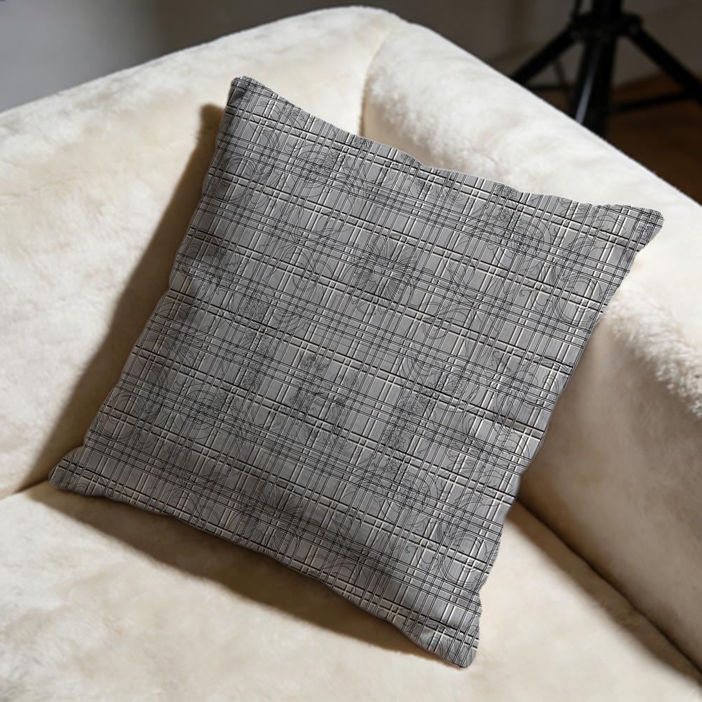 plaid lines Cushion Cover Soft Decorative Pillow Case Suitable for Bedroom Sofa Car Travel Use