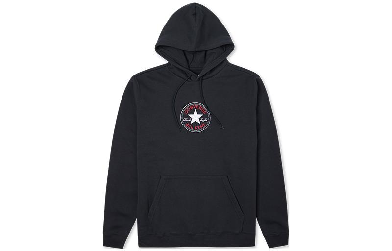 Converse Sweatshirts Unisex Black Hooded Moderate Regular 10024504-A01 M