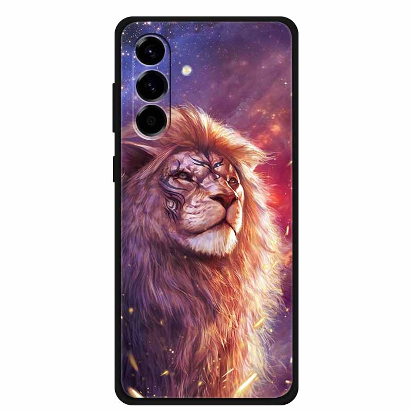 For Samsung Galaxy A56 Case Luxury Wolf Lion TPU Silicone Soft Back Cover for Samsung Galaxy A36 A26 5G Shockproof Bag Printed