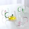 FATUBE Creative High Borosilicate glass Cup Three-Dimensional Animal/Plant Shape Single Layer Coffee Milk Cute Transparent cup