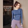 Xiaohongshu Women's Quick-Dry Long-Sleeve Yoga and Running Tops - Breathable, Sweat-Absorbent Fitness Wear for Autumn
