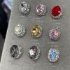 3Pcs Water Drop Nail Art Charms 3D Nail Rhinestones Gems Crystal,3D Nail Art Decorations Metal Nail Studs Nail Jewelry