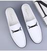 Men's Leather Slip-On Loafers - Casual Flat Driving Shoes In Large Sizes