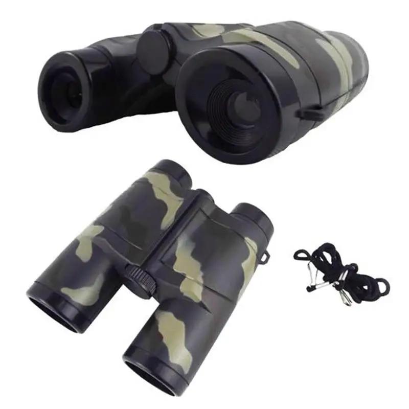 2PCS Binoculars Simulation Camouflage Telescope Children Kids Toys Mini Portable Folding