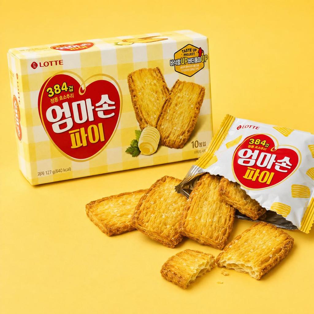 Lotte Mom's Hand Pie Biscuits 127g