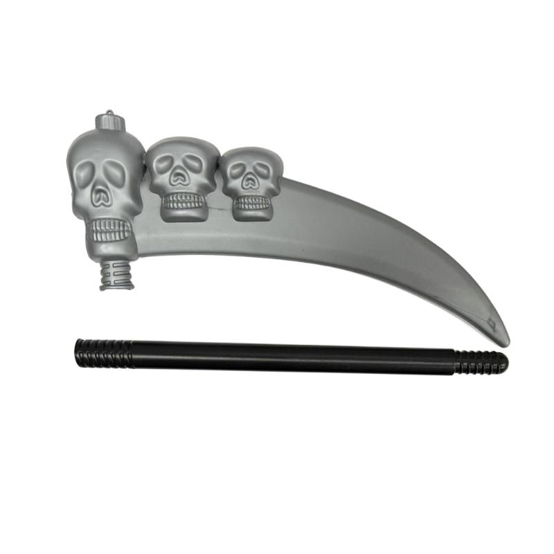 Косплей Костюм на Хэллоуин Коса Жнеца Реквизит Костюм Смерти Съемные Косы Жнеца Игрушечное Оружие Подарок