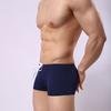 Herren Schwimmshorts Kordelzug Elastischer Bund Weich Schnelltrocknend Atmungsaktiv Schlanke Passform Einfarbig U-förmige Wölbung Mittlere Taille Badehose Boxershorts Surfen