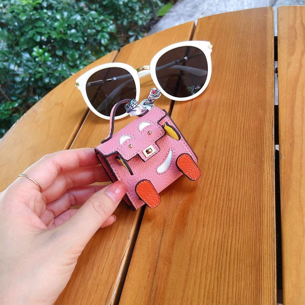Microfiber Leather Bag Pendant Car Pendant Little Monster Female Japan And South Korea Trend Small Bag Guochao