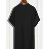 Taglie Europee T-shirt da Uomo Croce dei Cavalieri Crociati Templari - Nera Guerriero Medievale Maglietta Cristiana con Grafica Rossa