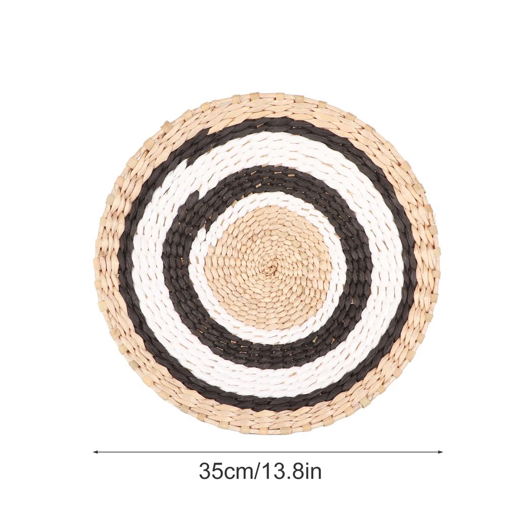 Bohemian Wind Straw Background Wall Decorations Creative Children"s Room Hand Woven Plate