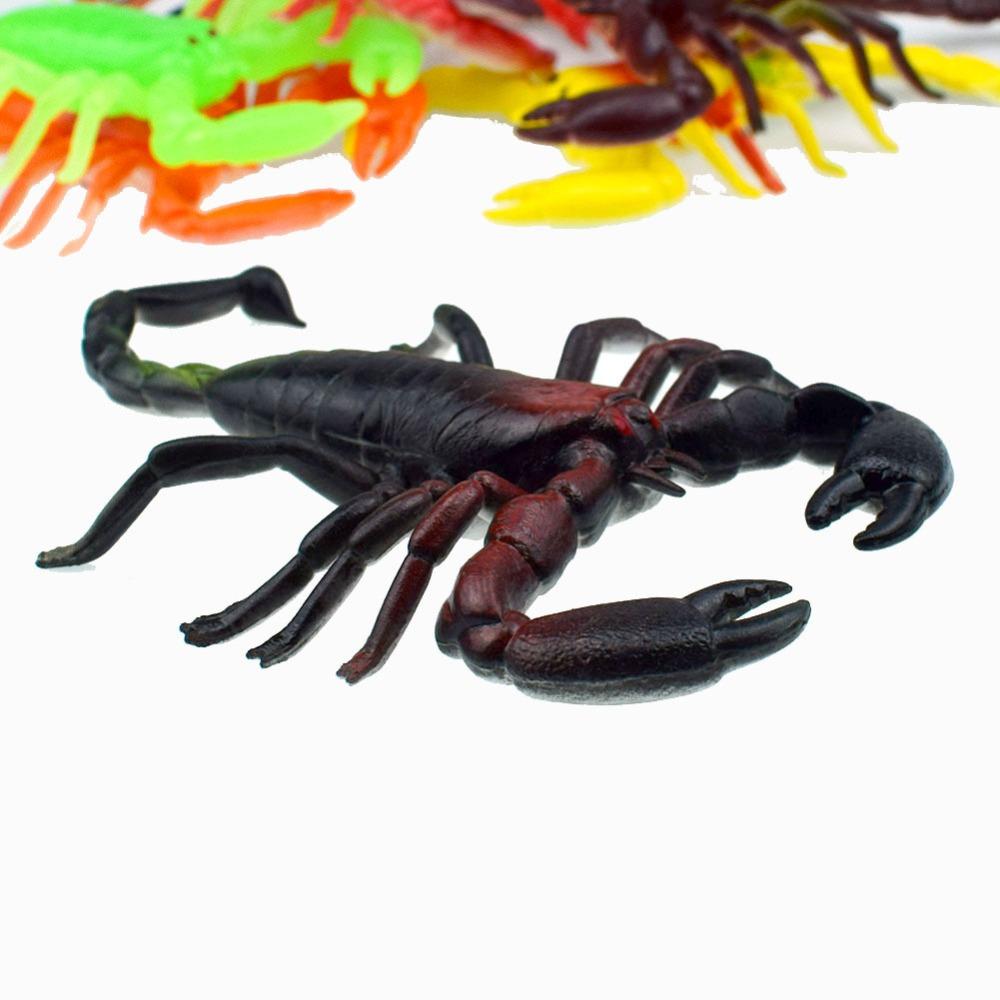 1PCS Tricky Spoof Horror Animal Soft Plastic Insects Toys Model Spider Scorpion Lizard Locust Animals Figures Office Prank Toys