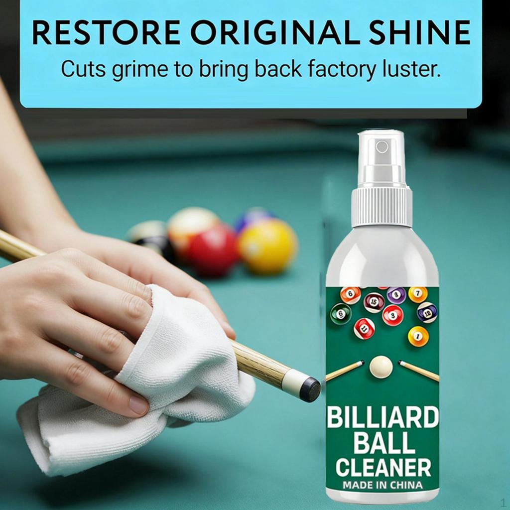 Billiard Ball Cleaner Spray Polishing 100ml Portable Cleaning Mist for Dust Removes
