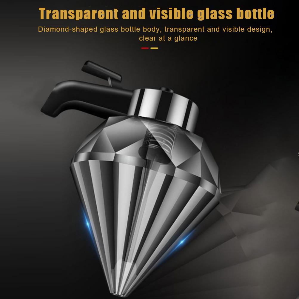 One Honey Syrup Dispenser for Easy Pouring of Seasonings. Glass Dustproof, One Button Press, Multi Purpose Kitchen