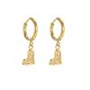 Atoztide Trendy Shiny Zircon Ocean Series Pendant Earring Women Stainless Steel Gold Color Multiple Styles Earring Jewelry Gift