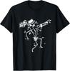 Ska Music Skeleton Playing Trumpet Jazz Style Graphic T-Shirt