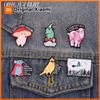 Xiaomi Cartoon Mouse Frog Sheep Brooch Enamel Pins Omw To Curse Your Ass Witch Frog Off To Commit Tom Foolery Brooches Lapel Badge Gift