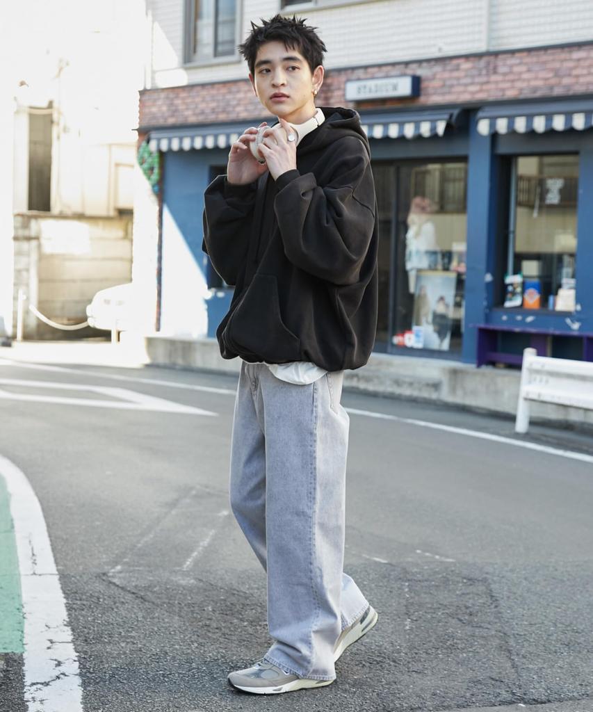 WEGO Baggy Denim Pantalon en denim baggy taille, Pantalon à jambes larges, Jeans, Pantalon, Bas, Pantalon, Vêtements, Printemps/Été, Streetwear, Décontracté, Vintage,