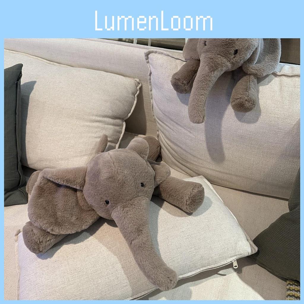 Plush Elephant Toy Stuffed Animal Doll Bedroom Decoration Kids Gift Adorable