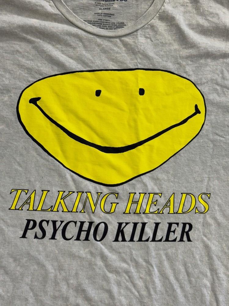 Talking Heads Band T-shirt - Licensed - Talking Heads Psycho Killer Tee Unisex T-Shirt XXXL
