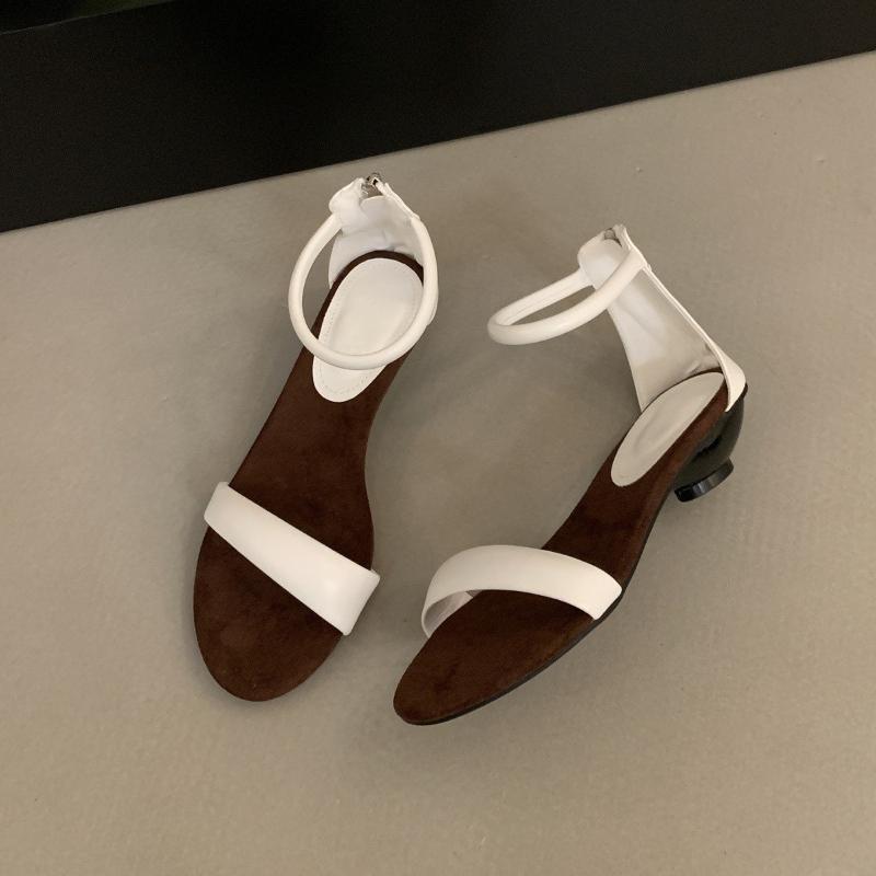 Fashion Summer Women High Heels Sandals 2025 New Leopard Print Fashion Open Toe Buckle Sandals Casual Square Toe Outdoor Female Shoes