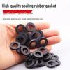 Schwarzes Gummi-Duschdichtungsset: 4-Punkt-, 6-Punkt-Abdichtung, Faltenbalg Wasserdichter Silikonschlauch.