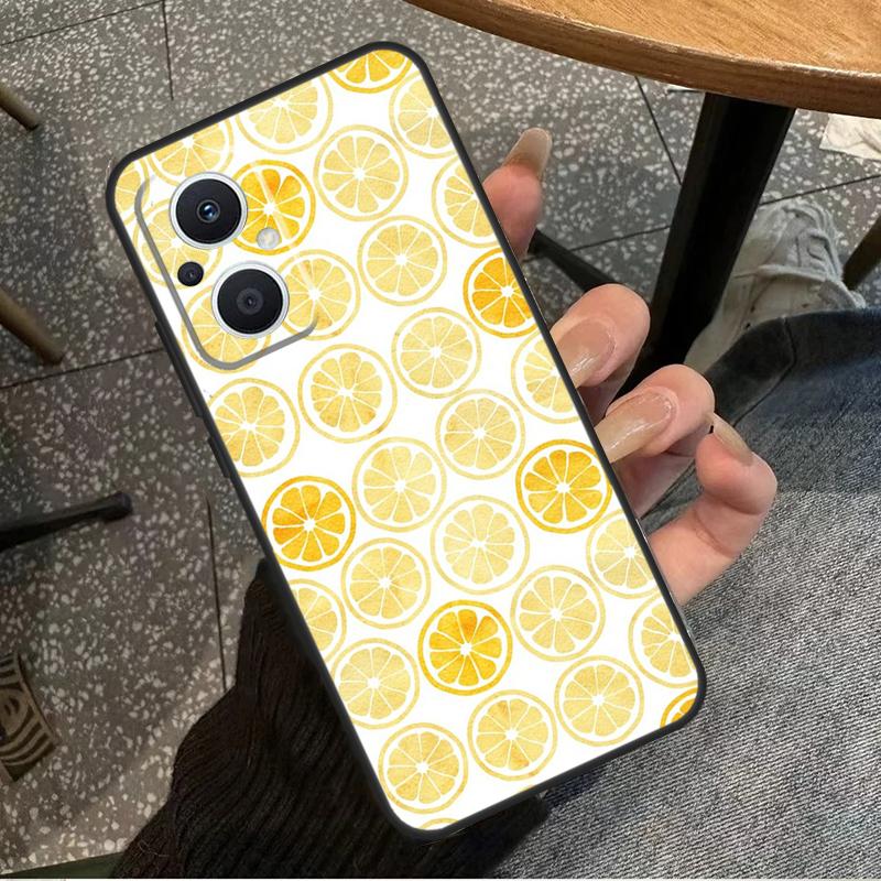 Lemon Fruit For OPPO Reno 14F 13F 12F 11F 10 11 12 13 14 Pro 7 8 Lite 8T OPPO Find X5 X6 X8 X9 Pro Case
