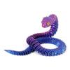 3D Printed Snake Figurine Movable Joints Snake Figure Articulated Animal Model Toy Home Office Bookshelf Desktop Decoration Ornament