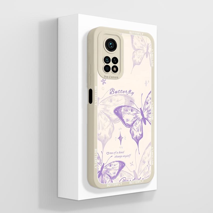 Handyhülle für Xiaomi Mi 10T 11T Pro Lite Mi 10 11 11X 11i Aromatische Blumenmuster Flüssigsilikon Weiche Stoßstange Stoßfeste Hülle für Xiaomi Stoßstangen-Taschen