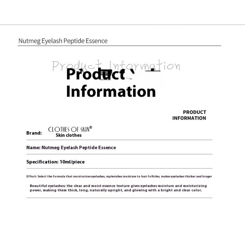 Nutmeg Eyelash Nutrient Acyl Pentapeptide Mascara Peptide MP4 Mascara