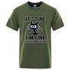 Mens High Quality Tshirt 100 Cotton Funny Cool Cat Printed Tshirt Casual Mens Short Sleeve Tshirt for Men TShirt Male Top
