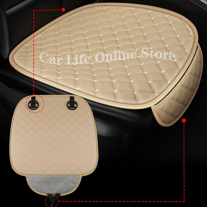 Leder-Autositzbezug-Schutzmatte, universell, vorne und hinten, atmungsaktiv, wasserdicht, PU, ​​Van, Auto, Fahrzeugsitzkissenschutz