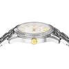 Versace Grecatime Watch, Silver Dial, Stainless Steel, Sapphire Crystal, Quartz Movement, Swiss Made, Men's, VE6C00323