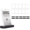 EOMMOE Magnet Loader Set 10 Loaders + Stands Includes Inner Sleeves Card 35pt Stand Pokeka Trading UV Cut Base Black Display Case Protection Storage